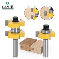 2pcs 12mm 1/2 Inch Shank Tongue Groove Router Bits Set Stock 1-1/2 Tenon Milling Cutter for Wood Woodworking Tools Bit 03074