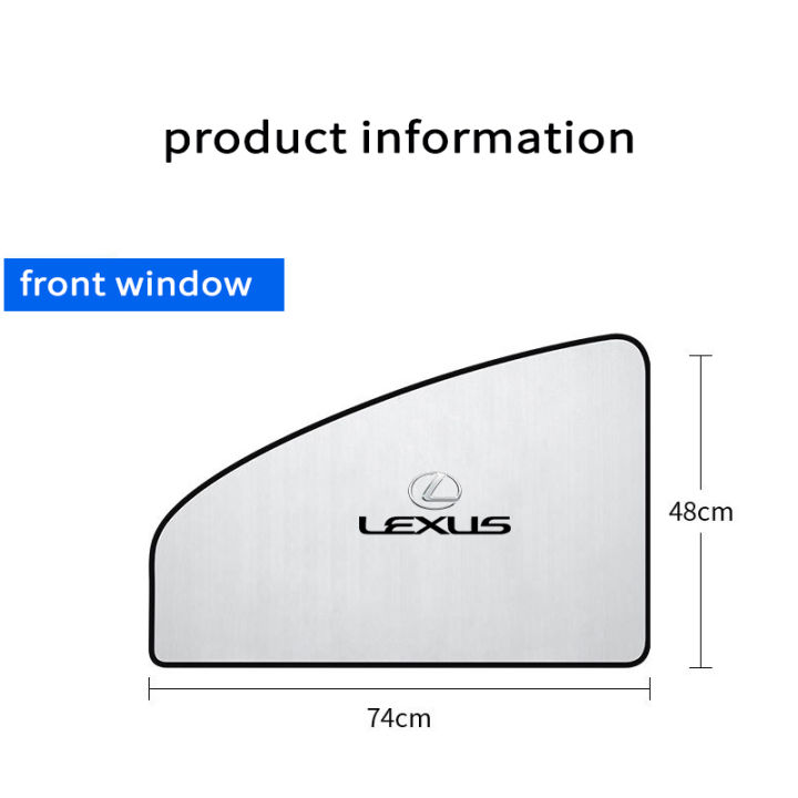 konnwei-ม่านบังแดดแม่เหล็ก-แบบสากล-สําหรับรถยนต์-lexus-nx-is-us-es-rx-lm-ls-rc-ct