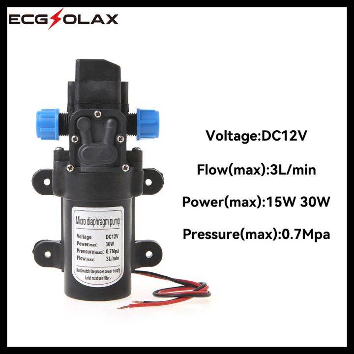 DC 12V 30W Micro Electric Diaphragm Water Pump Automatic Switch 3L/Min