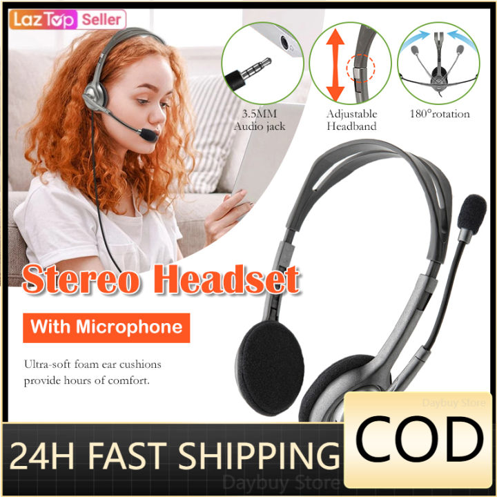 Logitech Headset H111 with Noise Cancelling Microphone 3.5 mm jack