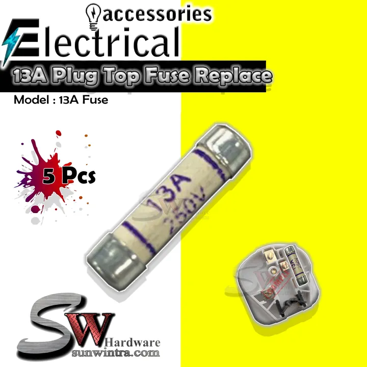 Plug Top Fuse 13A BS1362 5 pcs Lazada