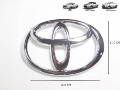 โลโก้หน้ากระจัง ตราหน้ากระจัง TOYOTA โตโยต้า  HILUX VIGO , VIGO SMART , VIGO CHAMP LOGO หน้ากระจัง VIGO วีโก้ ทุกรุ่น 75311-0K010 อันละ