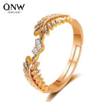 [COD] Korean version of the new fresh and sweet open leaf ring female light luxury net red olive branch tail