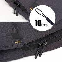 10 Pieces/set Black Zipper Rope Puller End Installation Rope Label Replacement Buckle Holder Suitcase Tent Backpack Zipper Rope Door Hardware Locks Fa