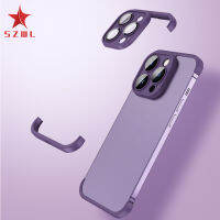 [ Ready Stock ] Bumper Frame Phone Case Compatible For Iphone14/13/12/11pro Corner Pad Edge Frame Glass Lens Protector