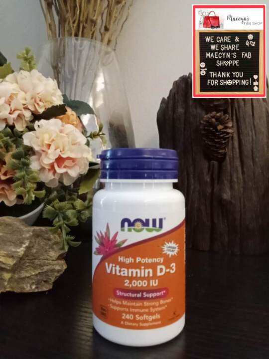 NOW VITAMIN D3 2000 iu Lazada PH