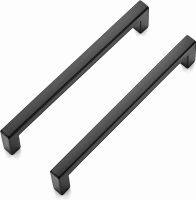 Ravinte 30 Pack Solid 5 Inch Center to Center Slim Square Bar Drawer Handles Kitchen Cabinet Handles Black Drawer Pulls Kitchen Cabinet Hardware Kitchen Handles Matte Black Cabinet Pulls 30 Black