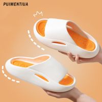 bjh┋✙✈  New Sneaker Slippers Men Thick Bottom Platform Eva Hollow Sandals