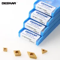 DESKAR DCMT11T304 DCMT11T308 LF9018 คาร์ไบด์แทรกเครื่องกลึง CNC เครื่องมือกลึงเครื่องตัดตัดสําหรับชิ้นส่วนเหล็ก