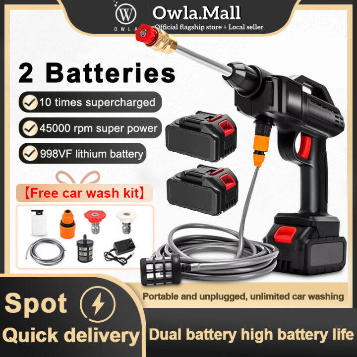 Cordless Car Washer Portable High Pressure Washer 998VF Lithium Battery