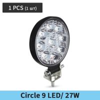 ไฟไฟสปอตไลต์ Led รถยนต์น้ำท่วม3030 Smd Dc 12-24โวลต์27วัตต์48วัตต์รถบรรทุก4X4 4wd