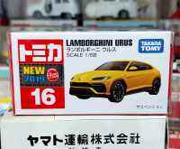 FL2 โมเดลรถแลมโบกินี่ขนาดเล็ก โทมิก้า ขนาดเล็ก 7.0 ซม ? Tomica First Lot 2019 No.16 LAMBORGHINI URUS 1/66 สินค้าลิขสิทธิ์แท้ ใหม่ในซีล พร้อมจัดส่ง