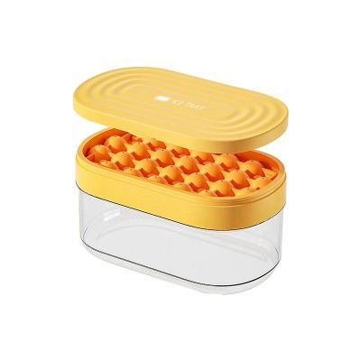 2Pcs Ice Silicone Mold Tray Ball with Storage Box, Home Bar Kitchen Accessories Tools