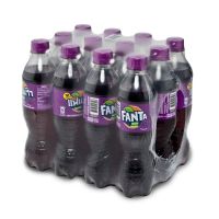 แฟนต้า น้ำอัดลม กลิ่นองุ่น 450 มล. x 12 ขวด - Fanta Soft Drink Grape 450 ml x 12 Bottles
