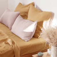 【hot】⊕ 2PCS Color Throw Sham for BedCustom Size Envelope Cushion Cover Decoration Pillowcase