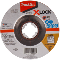 MAKITA ใบเจียร4x1/2" INOX X-LOCK #E-00371 งานเจียรละเอียด