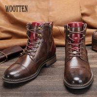 Mens boots Wootten Brand mens casual shoes Retro Ankle boots Mens autumn footwear Couple boots #AL601C4
