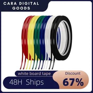 12 Rolls 1/8Inch Whiteboard Tape, Pinstripe Tape Dry Erase Board Tape  Adhesive Graphic Grid Marking Tape,216 Ft Per Roll 