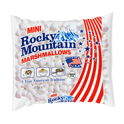 Rocky Mountain (ร็อคกี้ เมาท์เทน) มินิ 150 กรัม มาร์ชเมลโล่ หอมนุ่มอร่อย(ชิ้นเล็ก)