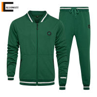 Autumn Mens Set Hip Hop Casual Men Sportswear er Jacket 2 Piece Fitness Gym Jogging Suit and Pants Fashion Tracksuit Male