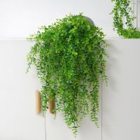 70cm Artificial Green Plants Hanging Ivy Leaves Radish Seaweed Grape Fake Flowers Vine Home Garden Wall Party Decoration Artificial Flowers  Plants