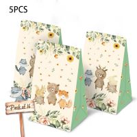 Woodland Animal Gift Boxes for Kids Birthday Party Animal Treat Bags Candy Box Paper Candy Box Woodland AnimalDecor Gift Wrapping  Bags