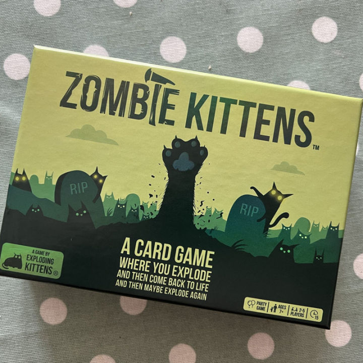 zombie-kittens-card-game-by-exploding-kittens-เกมการ์ดลูกแมวซอมบี้โดยการระเบิดลูกแมวสนุกเกมกระดานการ์ดสำหรับครอบครัวเกมปาร์ตี้เกม