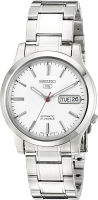 SEIKO Mens SNK789 SEIKO 5 Automatic Stainless Steel Watch with White Dial