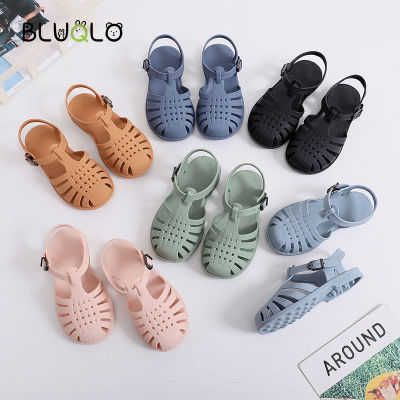 Baby Gladiator Beach Sandals Casual Breathable Hollow Out Roman Shoes Pvc Summer Kids Shoes 2021 Beach Children Sandals Girls