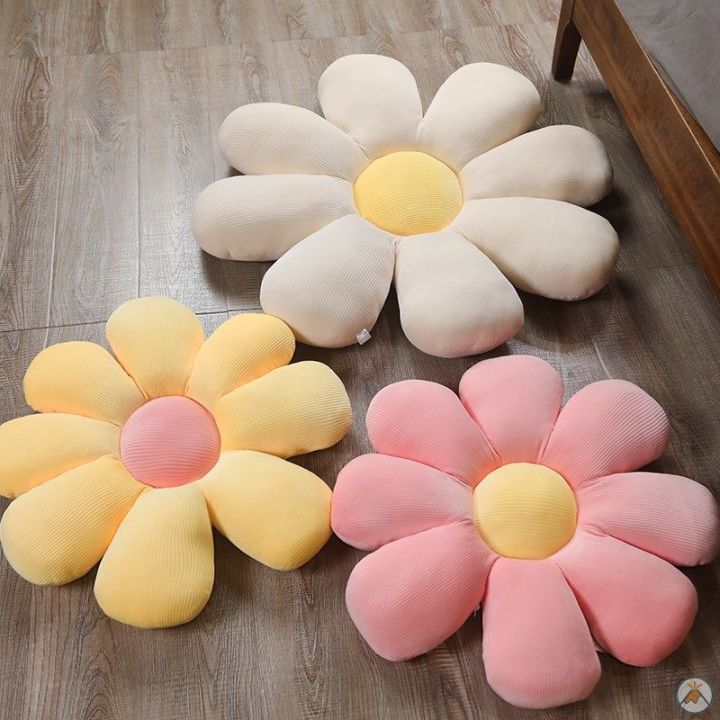 thick-flower-pillow-throw-pillow-set-cushion-sofa-waist-cushion-ins-cute-sunflower-plush-sofa-bed-living-room-cushion