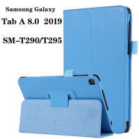 Samsung Galaxy Tab A 8.0พร้อมปากกา S Pen 2019 SM-T290 SM-T295ฝาครอบ Tab A 8.0พร้อมปากกา S Pen 2019 SM-P200 SM-P205ง่ายเคสหนังแบบขาตั้งผู้ถือ