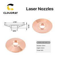 Cloudray Bystronic Fiber Laser Nozzle Base D52 H9.5 Bystronic Laser Cutting Machine Accessories Laser Nozzle Seat