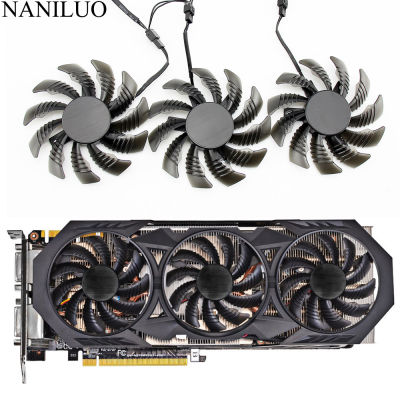 3pcslot 75MM PLD08010S12H GTX970 VGA GPU Cooler Fan Apply For Gigabyte GV-N970WF3 GV-N970G1 GAMING Graphics Cards AsReplacement