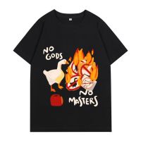 Untitgoose Game No God No Masters Meme T-Shirt Unisex Funny Print Short Sleeve T-Shirts Vintage Casual Loose Summer T Shirt S-4XL-5XL-6XL