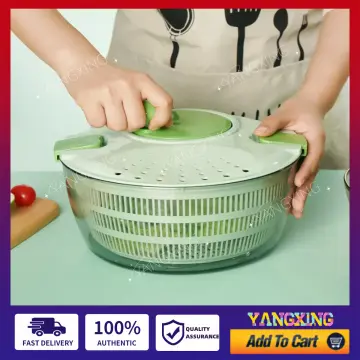 Vegetables Washer Dryer,4L Large Capacity Fruit Vegetable Strainer