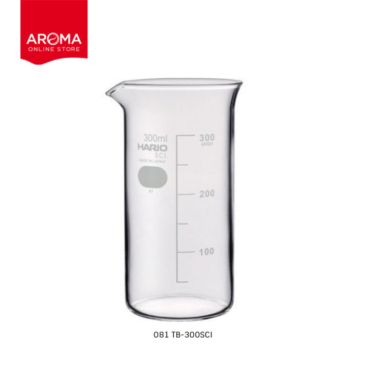 hario-บีกเกอร์แก้ว-ถ้วยตวงแก้ว-tall-beaker-200-300-500-ml-with-measurements-080-081-082