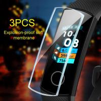 3/6Pcs TPU Explosion-Proof HD Full Protective Film Glass Cover for Huawei-Honor Band 5 Screen Protector Smart Watch Accessories Wires  Leads Adapters