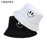 {You have a hat} ปักลายยิ้มหมวกปีกรอบพับได้ผู้ชายผู้หญิงชายหาดดวงอาทิตย์หมวก Unisex ถนนหมวกชาวประมงหมวกบักเก็ตทรงปานามาหมวกกลางแจ้ง