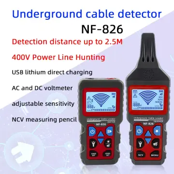 Seesii Underground Wire Locator Ducts Walls Buried Cable Finder Tracer  Detector