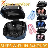 Swimming Nose Clip Ear Plug Set With Box Soft Silicone NoseClip EarPlugs Kids Adults Beginner Swimming Pool Diving Equipments Accessories Accessories