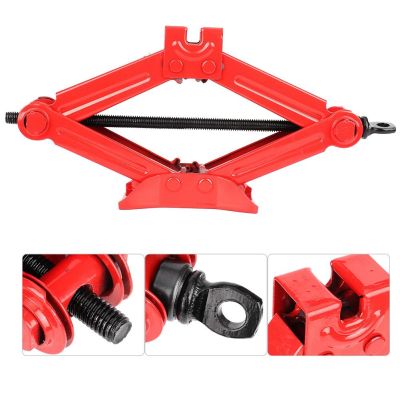 【Supper Fly Drones】【COD】Car Automotive Scissor Jack Stainless Steel Chromed Emergency Crank Lift Stand Tool