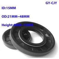 【hot】❈﹍  ID: 15mm NBR TC/FB/TG4 Rings OD: 21mm - 48mm Height: 4mm 10mm for Rotation Shaft