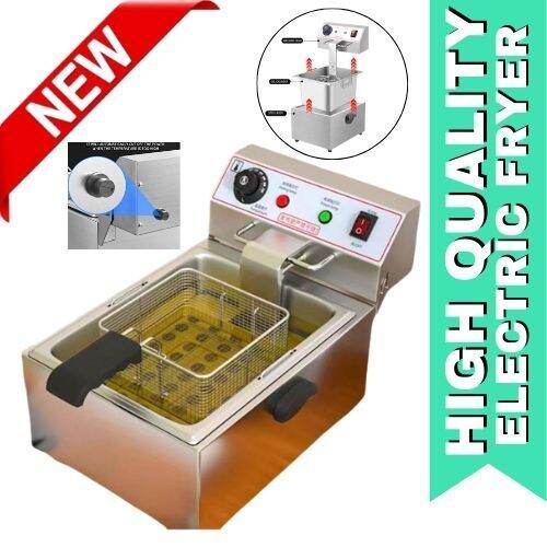 Temperature Electric Fryer Fryer Fryer Fries Machine 10L Single