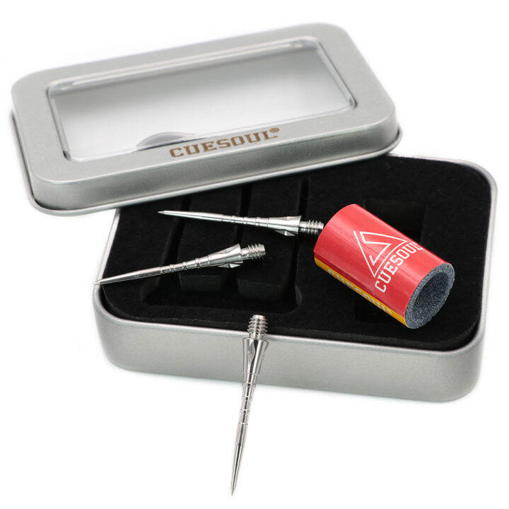 CUESOUL Titanium Grooved Conversion Dart Tip Point for Steel Tip Darts With Round Dart Point