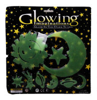 แผ่นติดผนังหรือเพดานเรืองแสงสำหรับเด็ก ดวงดาวในจักรวาล Glow in the dark sticker for kids Stars in Universe