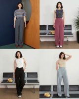 ANÉ Kelly high waist pants กางเกงขายาว เอวสูง ทรงพริ้ว ดีไซน์เฉียง ane.wear