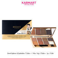 Browit อายบราวแอนด์อายแชโดว์ 7คัลเลอร์ + 1แว็กซ์ 1.6g x 7สี + 1g x 1สี บราวอิท GIFT SET