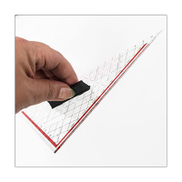 30CM Drawing Triangle Ruler Multi-Function Drawing Design Ruler with Handle Protractor Measurement Ruler