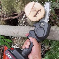 Cordless Electric Chain Saw Household Small Handheld Electric Saw Wireless Lithium Battery Outdoor Logging Orchard Pruning Saw