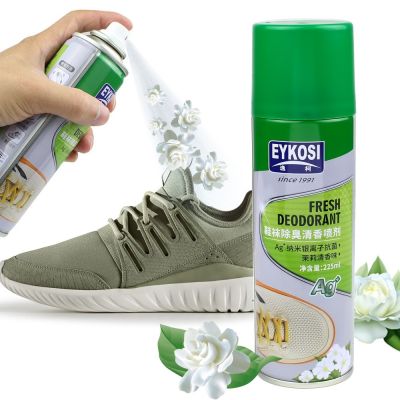 genuine ◈(ใช้โค้ชลด 40 SMAMAY150) สเปรย์ดับกลิ่นรองเท้า ดับกลิ่นเท้า EYKOSI ขนาด 225 ml EYKOSI SHOE DEODORANT Shoe Spray Deodora✱